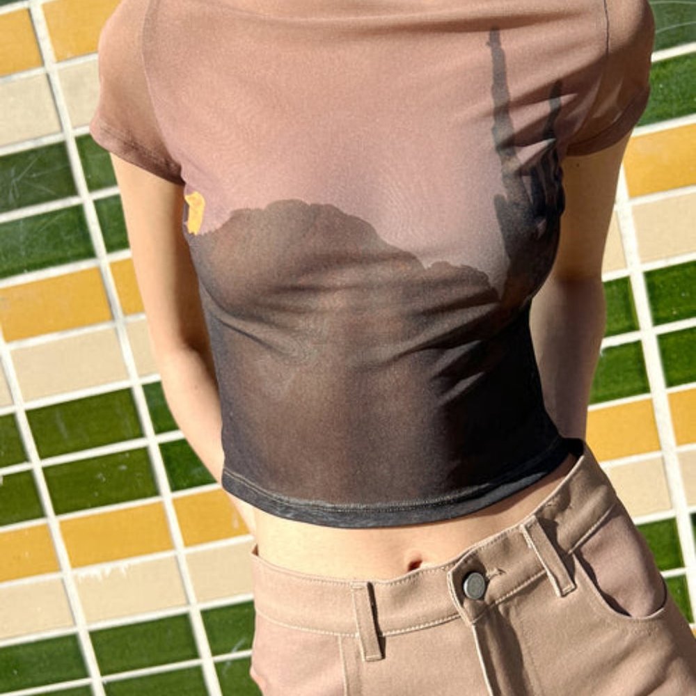 Lisa Says Gah - Desert Mesh Tee